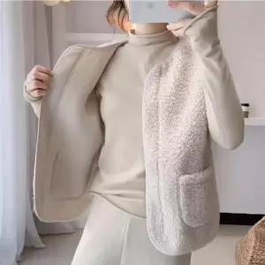후리스 뽀글이 여성 조끼 캐주얼 따뜻한 느낌 초경량