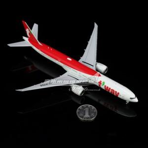 JCwings XX40667/A 다이캐스트 스케일 1:400 T'way B777-300ER HL8706 합금 항공기 모형 비행기 장식 컬렉