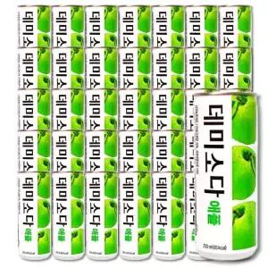 데미소다 애플 250ml X 캔30개 저탄산과즙 비건인증