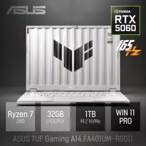 ⓒ ASUS TUF A14 FA401UM-RG011 32GB 1TB WIN11 / 게임 포토샵 코딩 AI 업무용 14인치 고성능 노트북