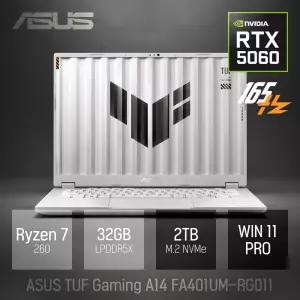 ⓒ ASUS TUF A14 FA401UM-RG011 32GB 2TB WIN11 / 게임 포토샵 코딩 AI 업무용 14인치 고성능 노트북