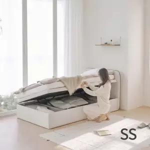 아씨방가구 라핀유 슬림 원룸 패브릭 리프트업 수납 침대 SS