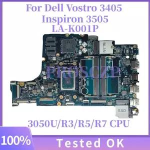 GDI53 LA-K001P Dell piron 15 3501 3505 3405 3705 노트북 마더보드R3-3200 R5-3450 R7-3700 CPU 포함 CN-