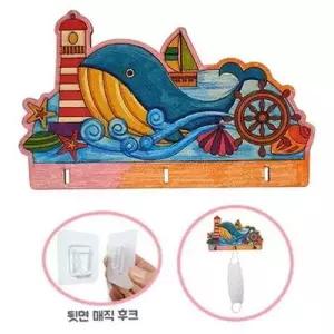 걸이 현관 마스크 벽걸이 고래 목재 벽면 정리대 다용도 WFNJUMQ