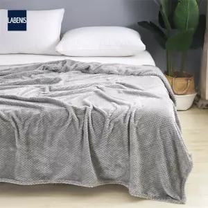 라베니스 포근 극세사 블랭킷 담요 그레이 100X150CM 두꺼운무릎담요