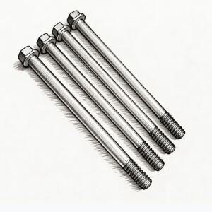 M10X1.25X200-350mm 티타늄 합금 맞춤형 센터 프론트 휠 액슬 볼트 (오토바이/전기자전거 업그레이드용)