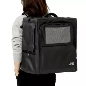 옥희독희 고양이 강아지 이동가방 백팩 산책 캐리어 튼튼백 블랙 1개 MNS