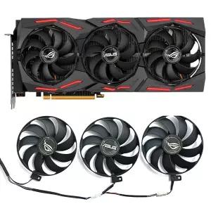 ASUS Rog Strix RX 5600 XT 5700 5700XT RX5700 그래픽 쿨러 팬용 3pcs 87mm DC 12V 0.50A 7Pin RX5700XT G