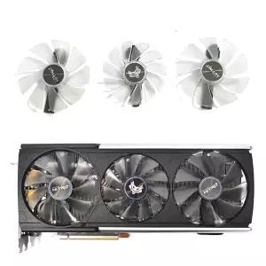 DIY 화이트 LED 냉각 팬 FD10015M12D FDC10H12D9-C 사파이어 RX 5700 XT Nitro 스페셜 에디션 95MM 85MM RX