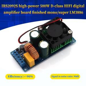고출력 500W D 클래스 HIFI 디지털 앰프 보드 모노 슈퍼 LM3886 IRS2092S