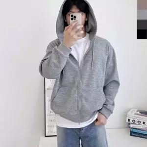 [골드스마일]남성 커플 봄 가을 간절기 겨울 오버핏 투웨이 후드 집업