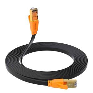 스몰링크 CAT 이더넷 케이블 50피트 CAT7 CAT6 CAT6E CAT5보다 빠른 플랫 라우터 모뎀 게이밍 노트북 XBOX에 호환되는 최대 40GBPS 2000MHZ 인터넷
