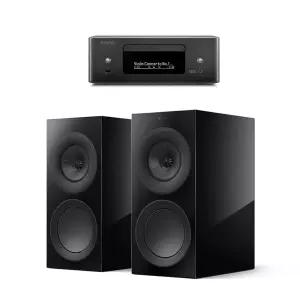 데논 RCD-N12 + KEF R3 Meta 올인원 스트리밍 CD 오디오