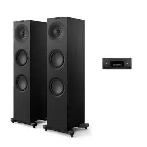 데논 RCD-N12 + KEF Q7 Meta 올인원 스트리밍 CD 오디오