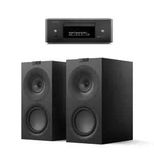 데논 RCD-N12 + KEF Q Concerto Meta 올인원 스트리밍 CD 오디오