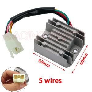 5와이어 전압 레귤레이터 정류기 핀 FXD ZJ 12V GY6 스쿠터 ATV 50cc 125cc