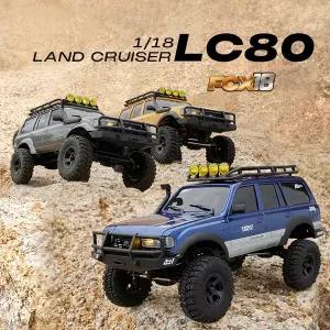 생활 수집품 FMS RC 자동차 FCX18 118 카타나 랜드 크루저 LC80 RTR 락 크롤러 모델 2.4Ghz 4WD 오프로드