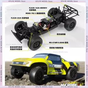 생활 수집품 HPI 마이크로브 SC 플럭스 1/24 2WD 브러시리스 숏코스 RC 트럭 오프로드 레이싱카 고성능 타