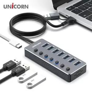 [룽스_65]USB3.2 Gen1 7포트 7포트USB허브 NH-700SW