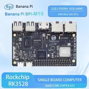 Rockchip RK3528 기반 SBC 4K60 미디어 재생 - 2GB RAM 및 8GB eMMC를 탑재한 바나나 파이 BPI-M1S