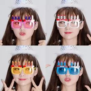 [하프클럽/알티피아]케익 안경 파티 생일 축하 장식 소품 기념일 촬영소품