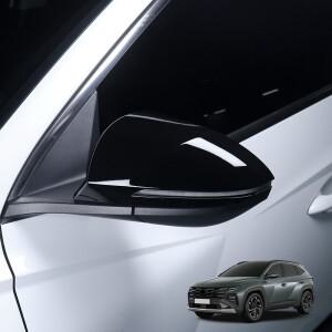 자동차 튜닝 카본 파이버 백미러 장식 커버 트림 액세서리 현대 투싼 NX4 -2026 용