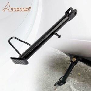 오토바이 사이드 스탠드 ATV UTV 모페드 스쿠터 조정 가능한 삼각대 홀더 Enduro Motocross Universal Modification Accessories