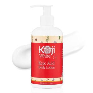 koji white kojic acid 스킨 브라이트닝 공급, 손상 않은 모이스처라이저, 고르지 피부 병 - 피부, 톤, 햇빛 수분 로션 바디 240ml(8.45온스) 파라벤 프리, 비건,