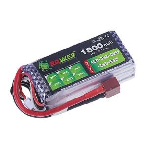 3S Lipo 배터리 11.1V 1800MAH 40C RC 자동차 FPV 드론 헬리콥터 원격 제어 완구 충전식 Bateria