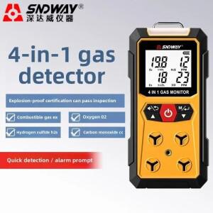 SNDWAY SW-7500A  가스 감지기 4-in-1 O2 H2S EX 누출 테스터 공기질 모니터 미터