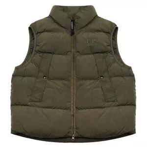 라프리마 C.P컴퍼니 크롬 알 렌즈 로고 자수 패딩 조끼 19CMVE149A-005904G-683