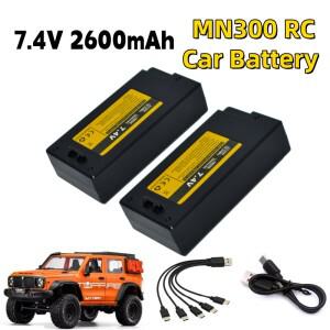 MN300 7.4V 2600mAh 2S  RC 리튬 이온 배터리 차량용 고용량 충전식 업그레이드 액세서리