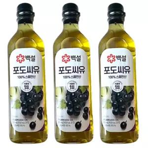 (설메가히트)백설 포도씨유 900ml 3개