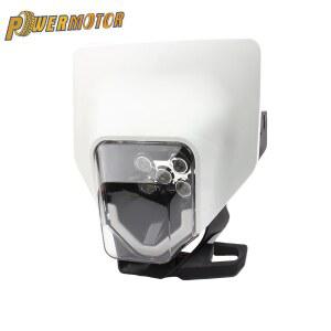 오토바이브레이크등 Husqvarna Enduro 헤드 라이트 LED 오토바이 페어링 마스크 TE FE FC 250 300 350 450 먼지 자전거 Supermoto 액세서리 Motocross
