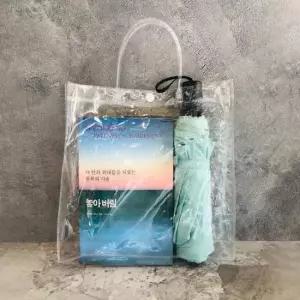 어린이집선물포장 PVC 쇼핑백 투명가방 구디백 답례품 선물포장 25x25x9