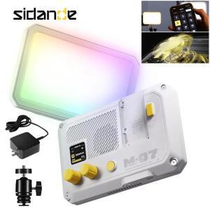 시단데 36W 7인치 매트릭스 M-07 2500K-9900K RGB LED 필 라이트 패널 내장형 15가지 FX 효과 비디오 스트