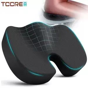 여행 Coccyx 좌석 쿠션 메모리 폼 U 자형 베개 의자 패드 자동차 사무실 엉덩이 지원 마사지 정형