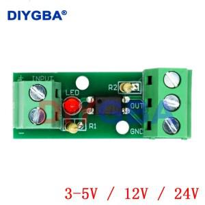 1채널 웨이 광 커플러 절연 모듈 PC817 EL817 3V-5V 12V 24V 광전 레일 홀더 PLC 드라이브 전동 보드