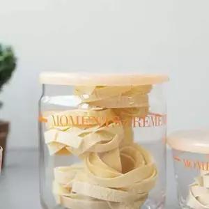 아델리아 레터링 찬통 2size 2color 유리용기 찬통 반찬통