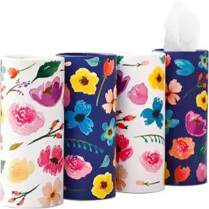 Winoo 디자인 소형 자동차 티슈 홀더 - 4PK 페이셜 여행용 튜브 박스 컵 200매