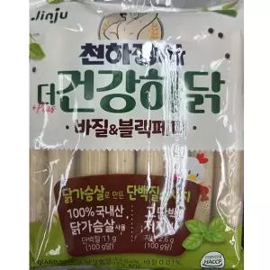 천하장사 더 건강하닭 바질n블랙페퍼 448g 간식소시지 닭가슴살소시지