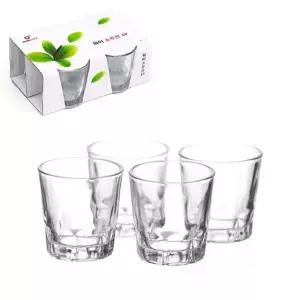 고품질 베이직 소주잔 4P 기본 소주잔 소주컵 유리잔 양주잔 소주잔 (W616A03)