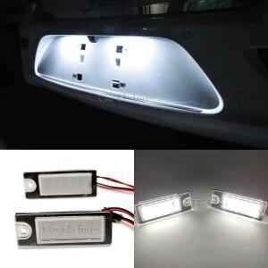 오류 없음 Canbus LED 번호판 램프 볼보 호환 V70 2001-2007 XC70 XC 90 S60 S80 3528-SMD 조명