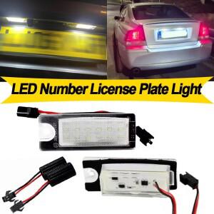 2PCS LED 번호판 램프 볼보 호환 V70 XC70 2001-2007 S80 S60 2004 이후 차량용 액세서리