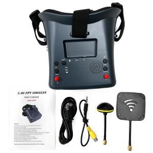 9IMOD 5.8G FPV VR 고글 008D 40채널 수신기 4.3인치 IPS 포함 레이싱 드론용