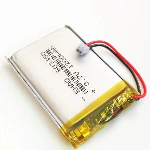 10개 3.7V 1200mAh 리포 충전식 배터리 + JST ZH 1.5mm 2핀 커넥터 GPS DVD 모바일 비디오 게임 전자책 603