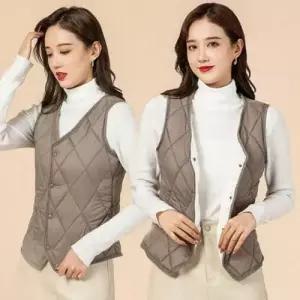 조끼상점 초경량 경량 조끼 여성 등산 남성 겨울 솜패딩 얇은 여자 WFOEUP2