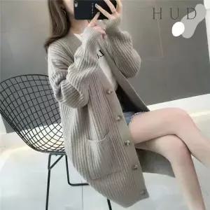 [하프클럽/휴드]숄리 베이직 5color 롱 니트 가디건