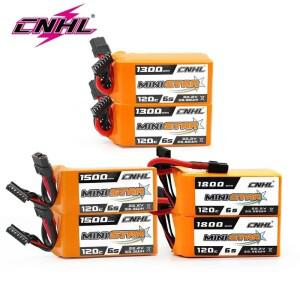 2pcs CNHL 6S 22.2V Lipo 배터리 1300mAh 120C RC FPV 드론 Quadcopter 헬리콥터 비행기 용 XT60 플러그 포