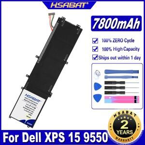 DELL Precision 5510 XPS 15 시리즈 1P6KD T453X 배터리용 HSABAT 4GVGH 7800mAh 노트북